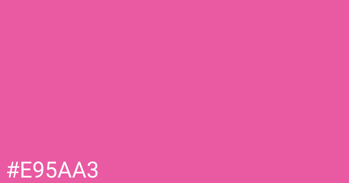 Hex color #e95aa3 graphic