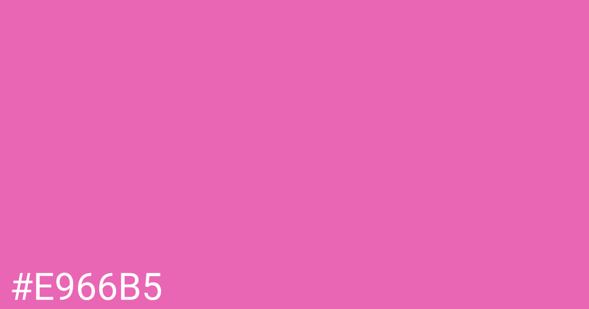 Hex color #e966b5 graphic