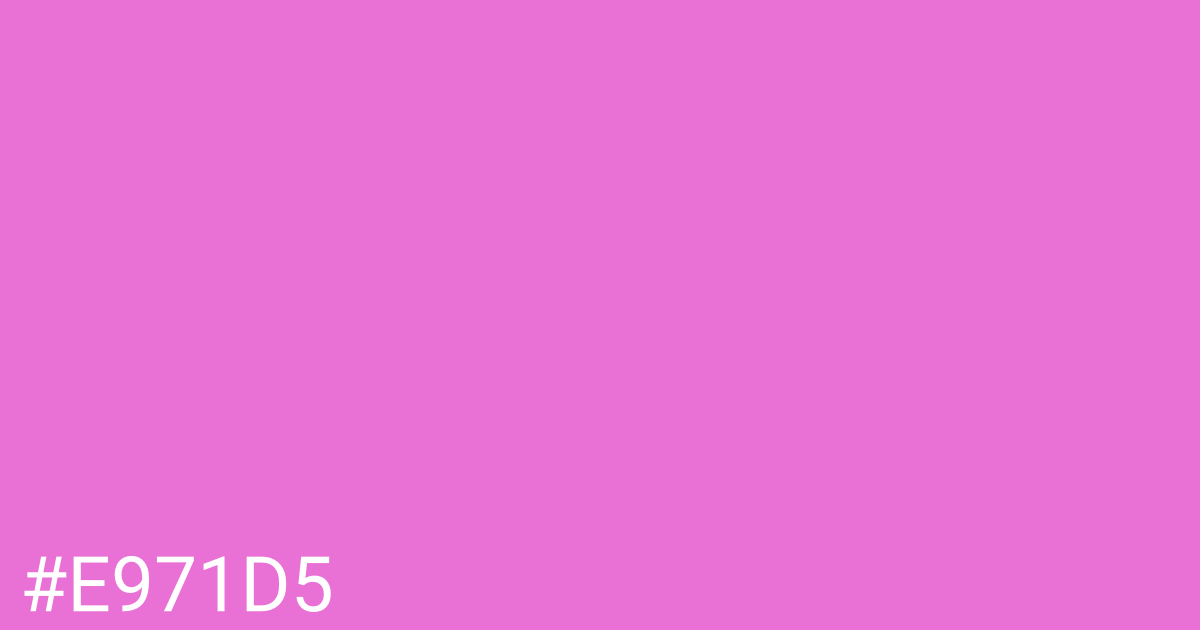 Hex color #e971d5 graphic