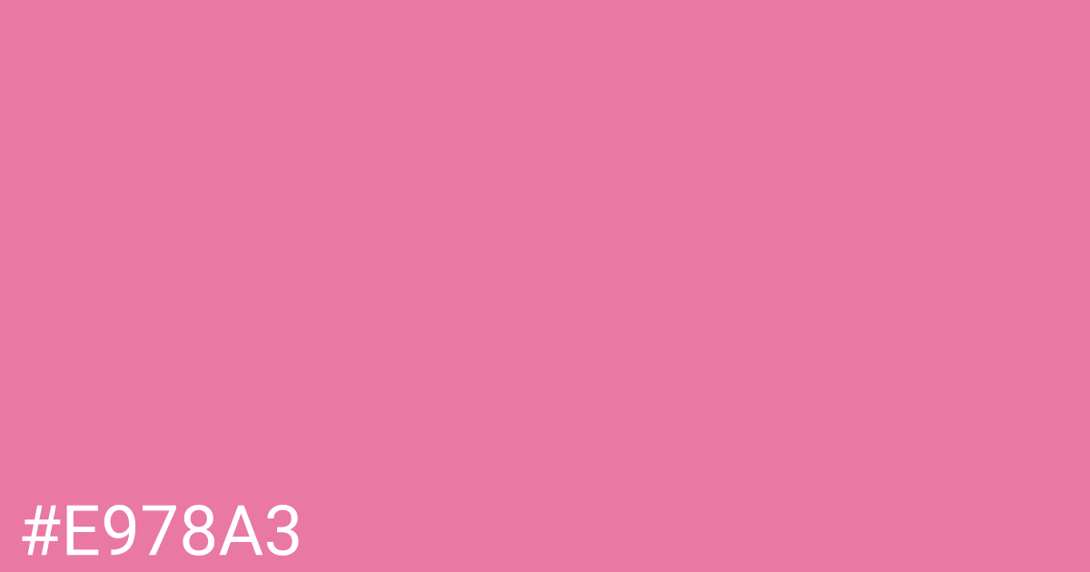 Hex color #e978a3 graphic