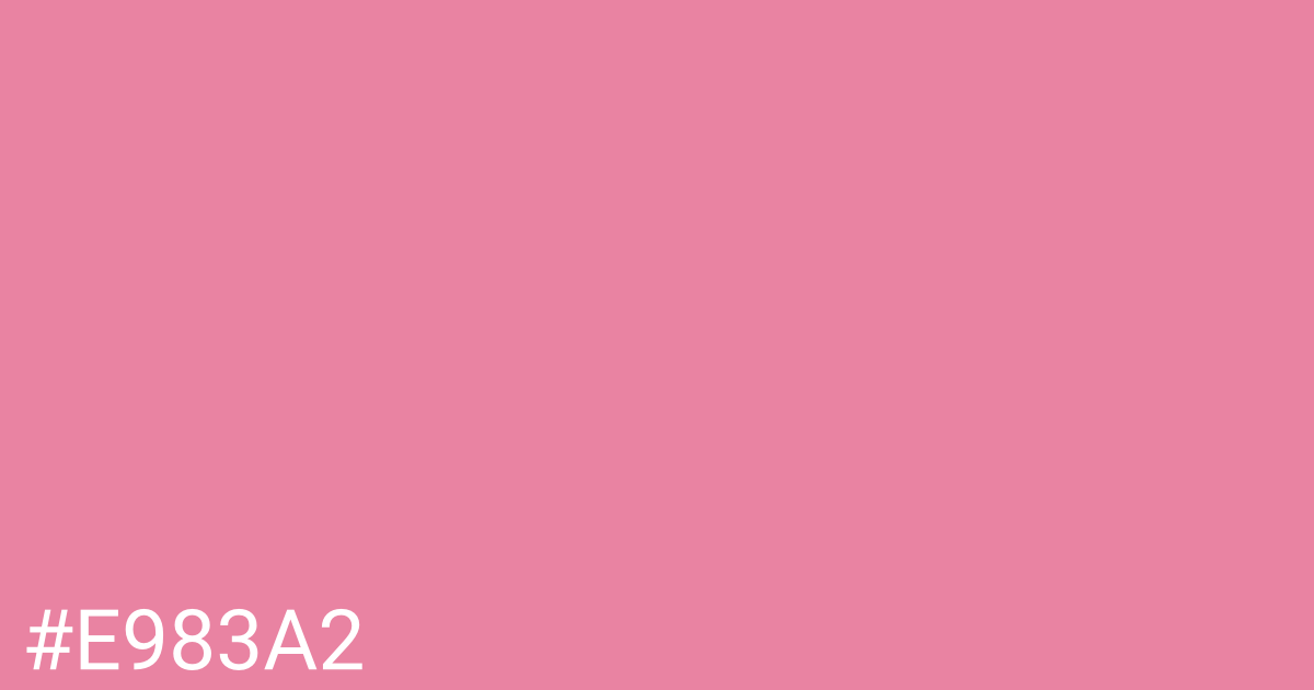 Hex color #e983a2 graphic