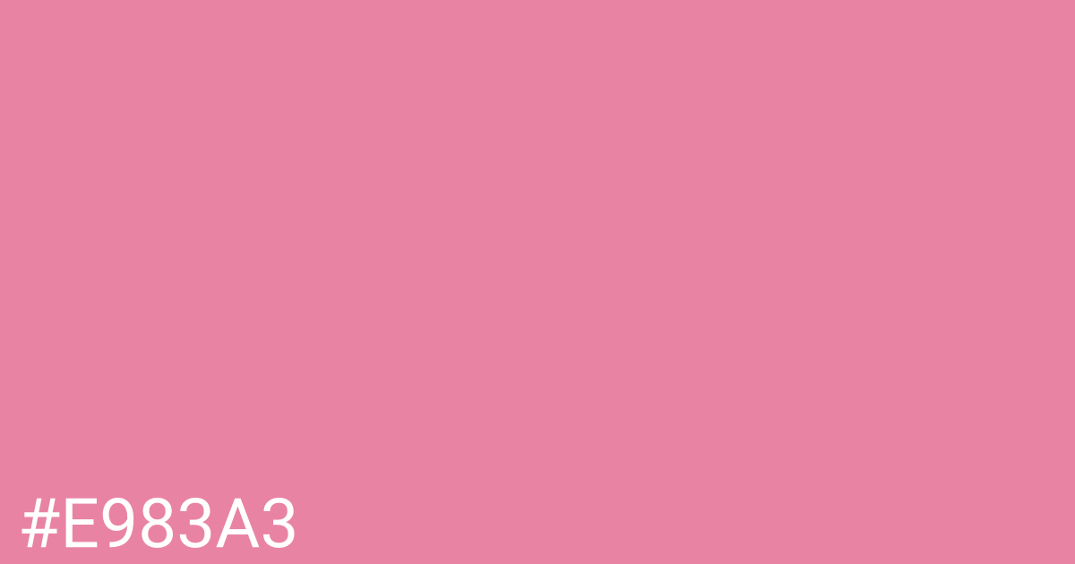 Hex color #e983a3 graphic