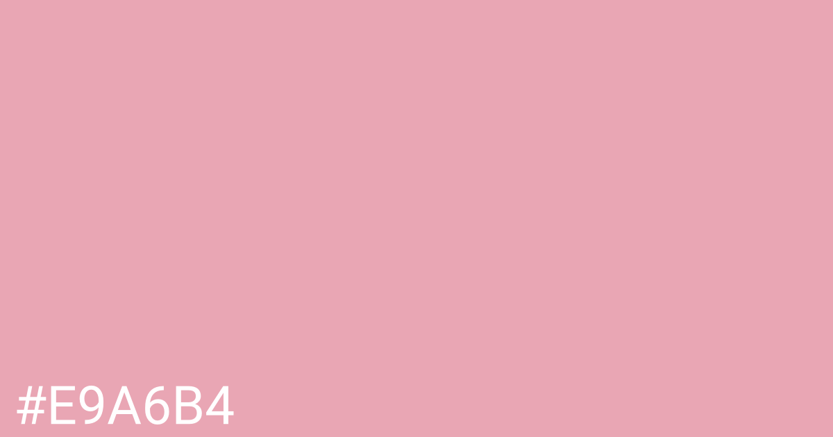 Hex color #e9a6b4 graphic