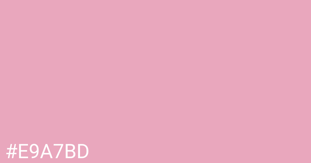 Hex color #e9a7bd graphic