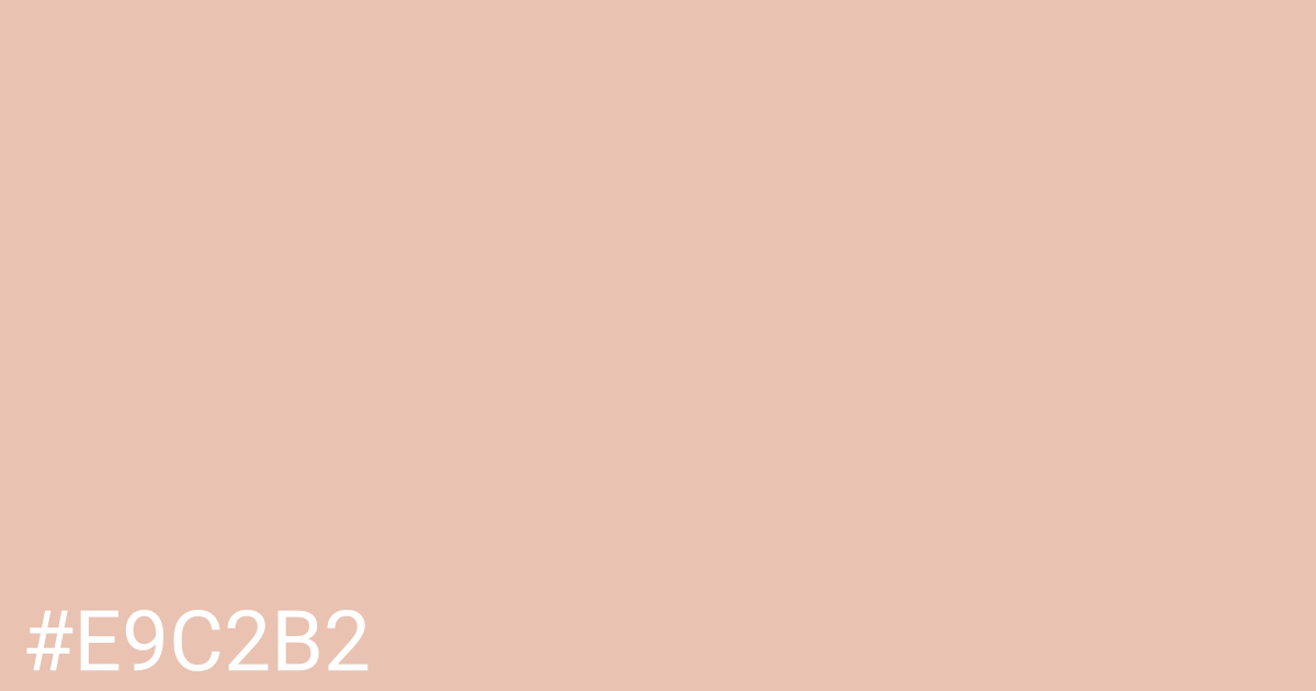 Hex color #e9c2b2 graphic