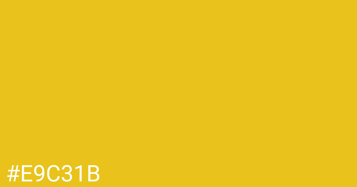 Hex color #e9c31b graphic