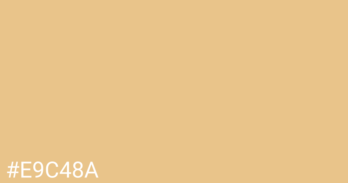 Hex color #e9c48a graphic