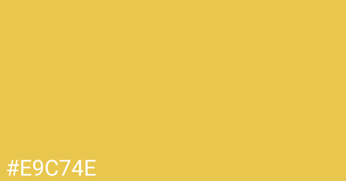 Hex color #e9c74e graphic