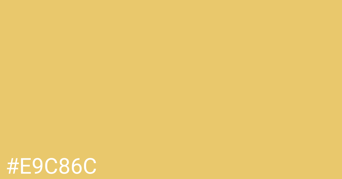 Hex color #e9c86c graphic