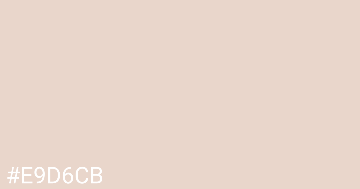 Hex color #e9d6cb graphic