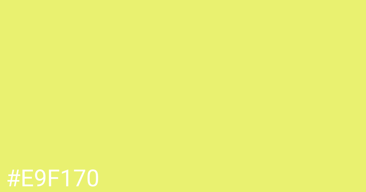 Hex color #e9f170 graphic