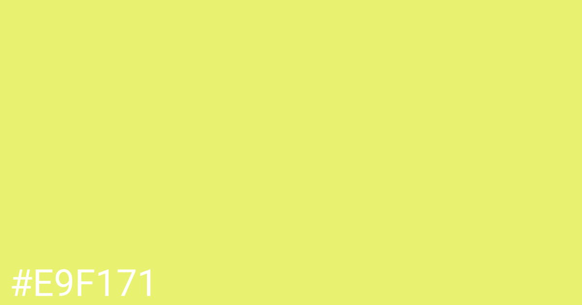 Hex color #e9f171 graphic