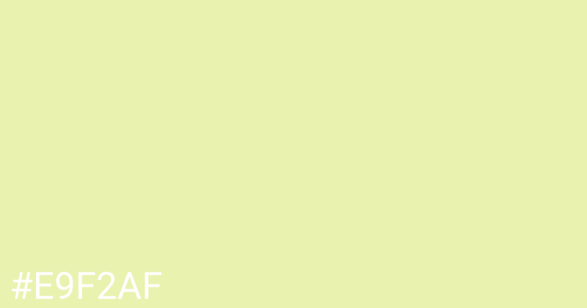 Hex color #e9f2af graphic