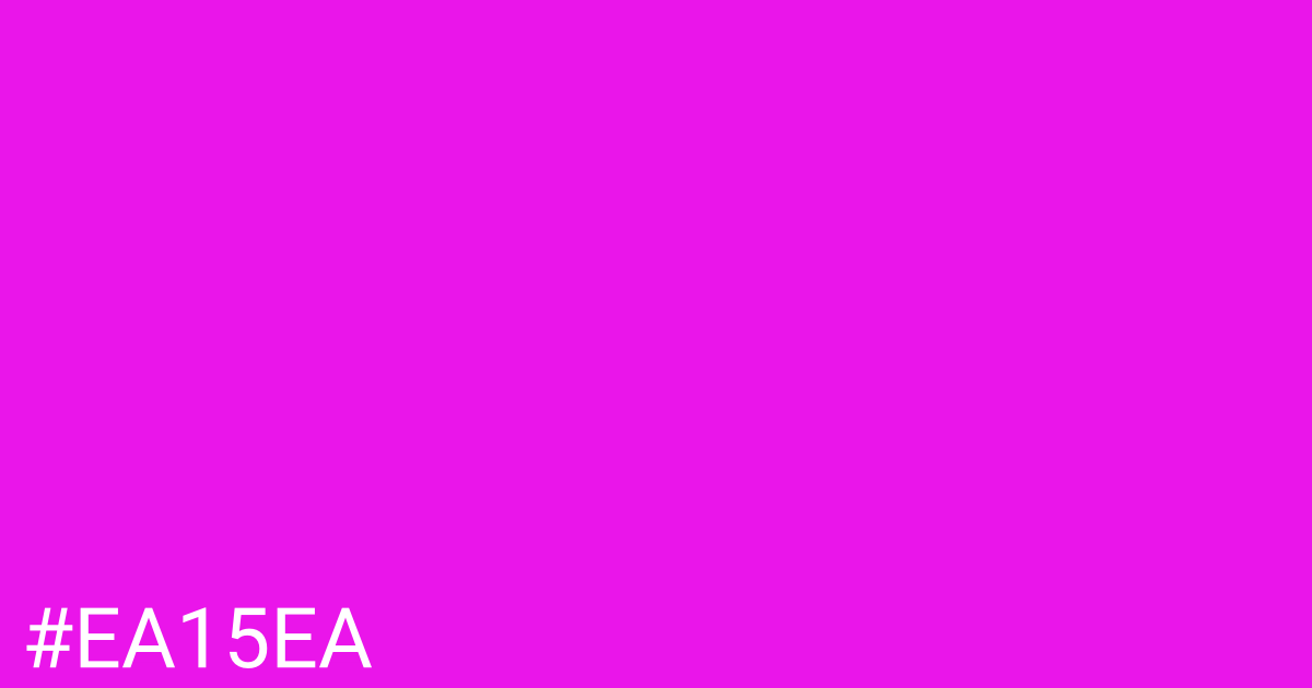 Hex color #ea15ea graphic