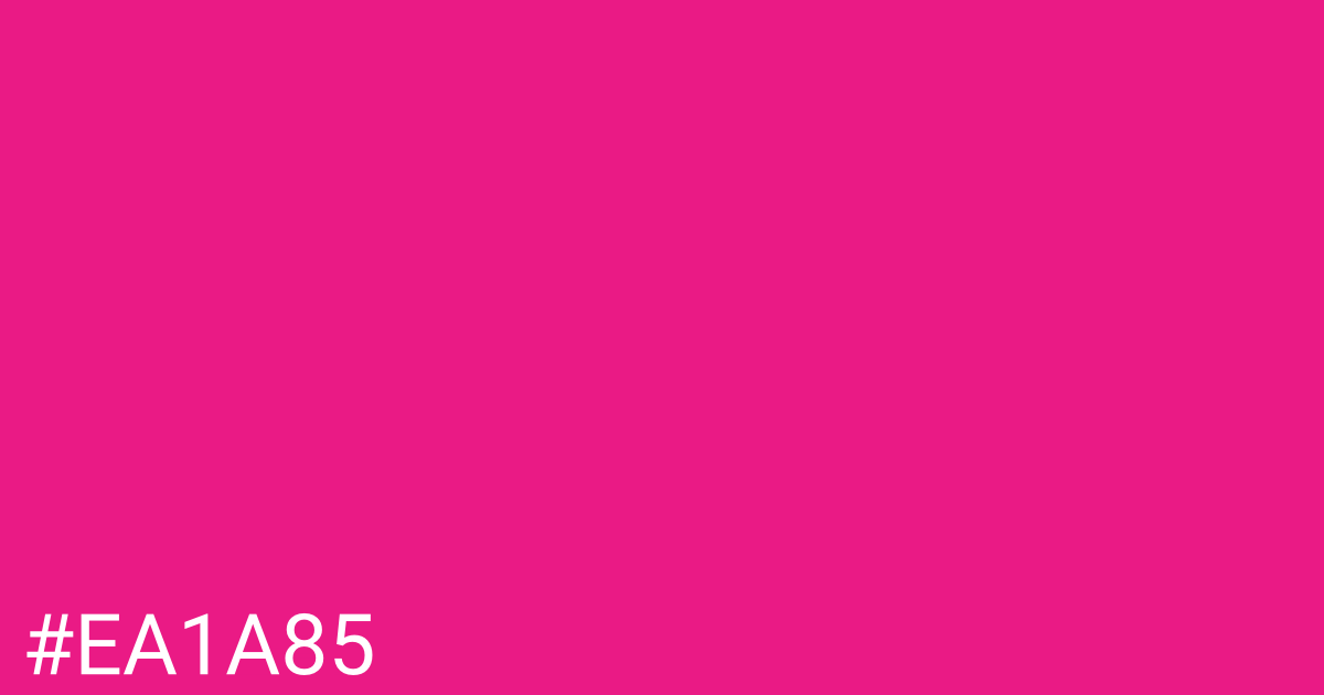 Hex color #ea1a85 graphic