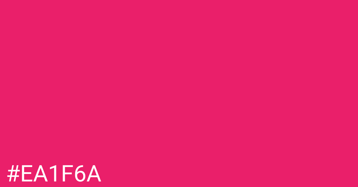 Hex color #ea1f6a graphic