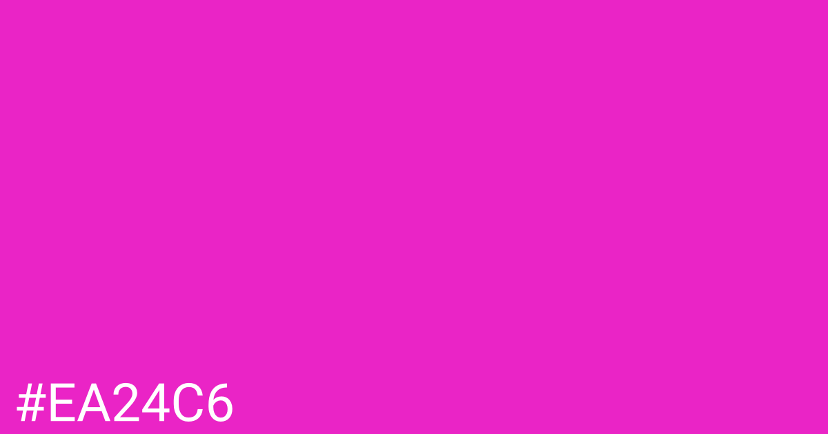 Hex color #ea24c6 graphic