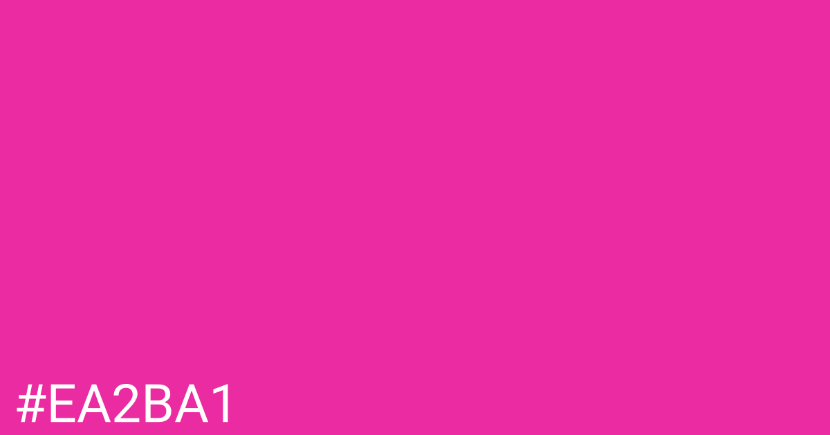 Hex color #ea2ba1 graphic