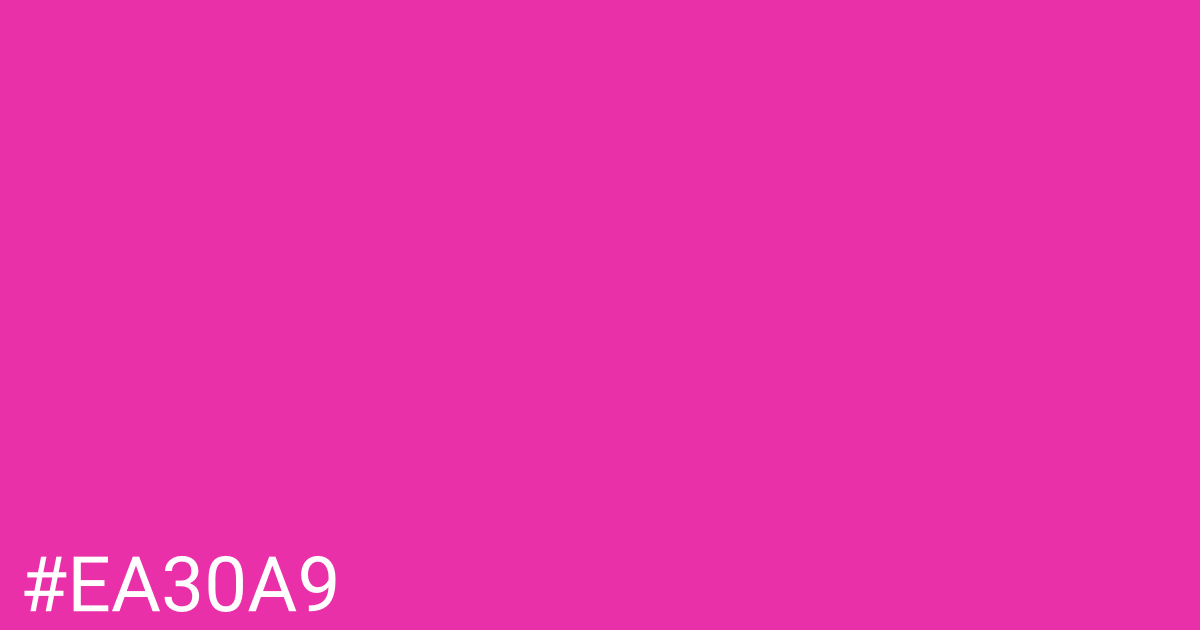 Hex color #ea30a9 graphic