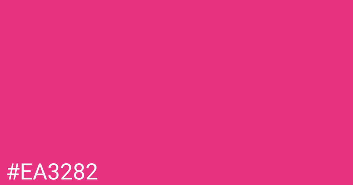 Hex color #ea3282 graphic
