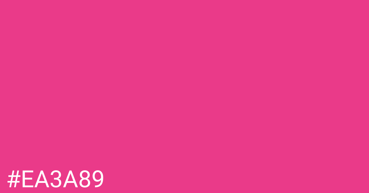 Hex color #ea3a89 graphic