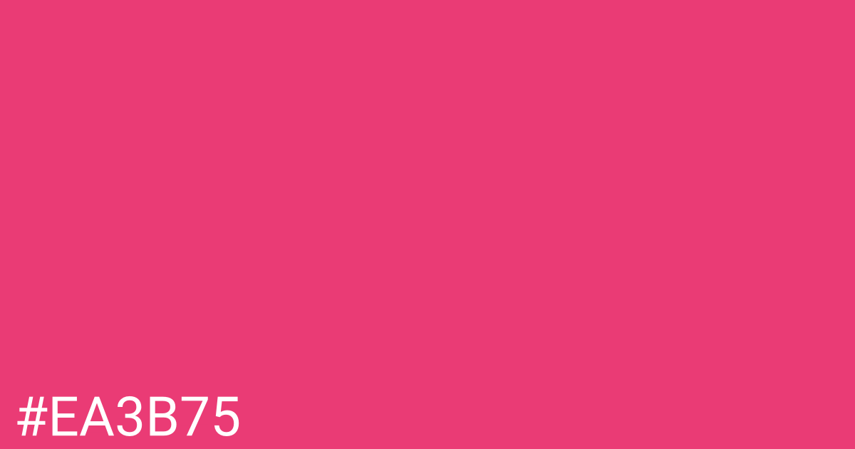 Hex color #ea3b75 graphic