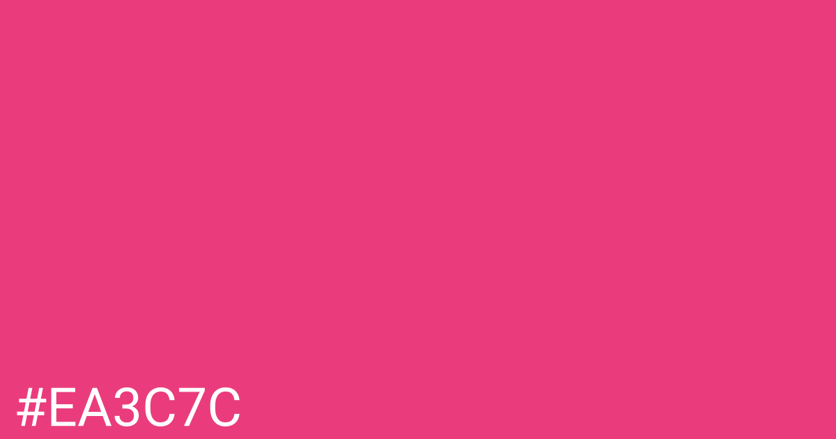 Hex color #ea3c7c graphic