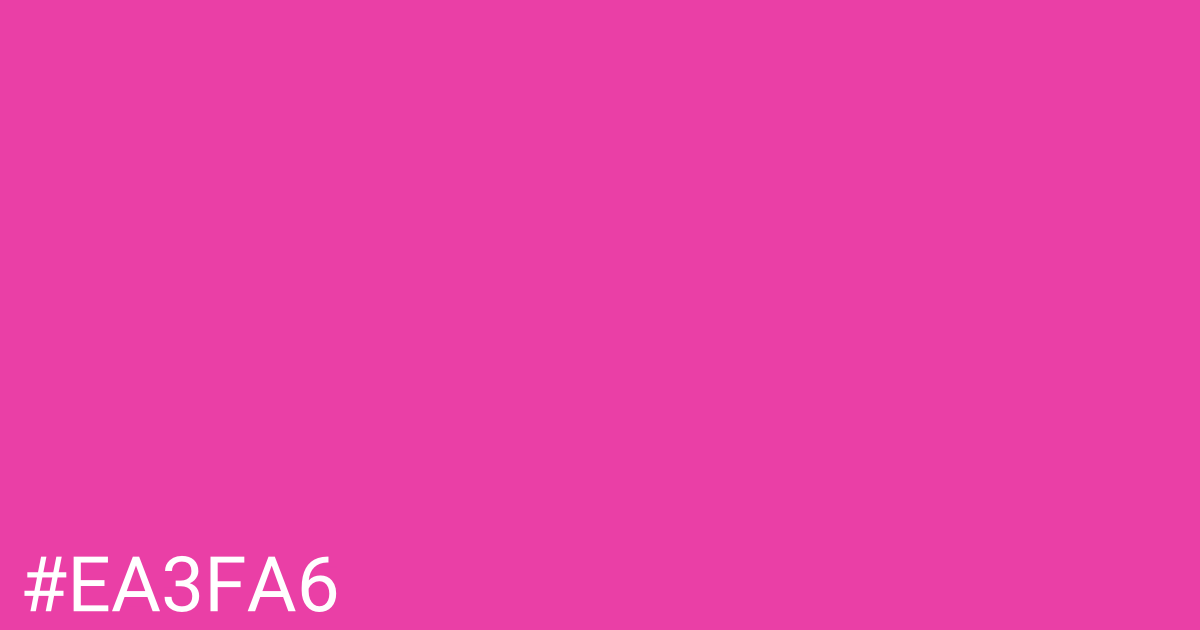 Hex color #ea3fa6 graphic