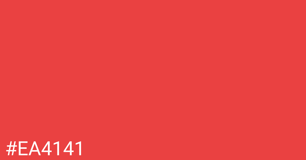Hex color #ea4141 graphic