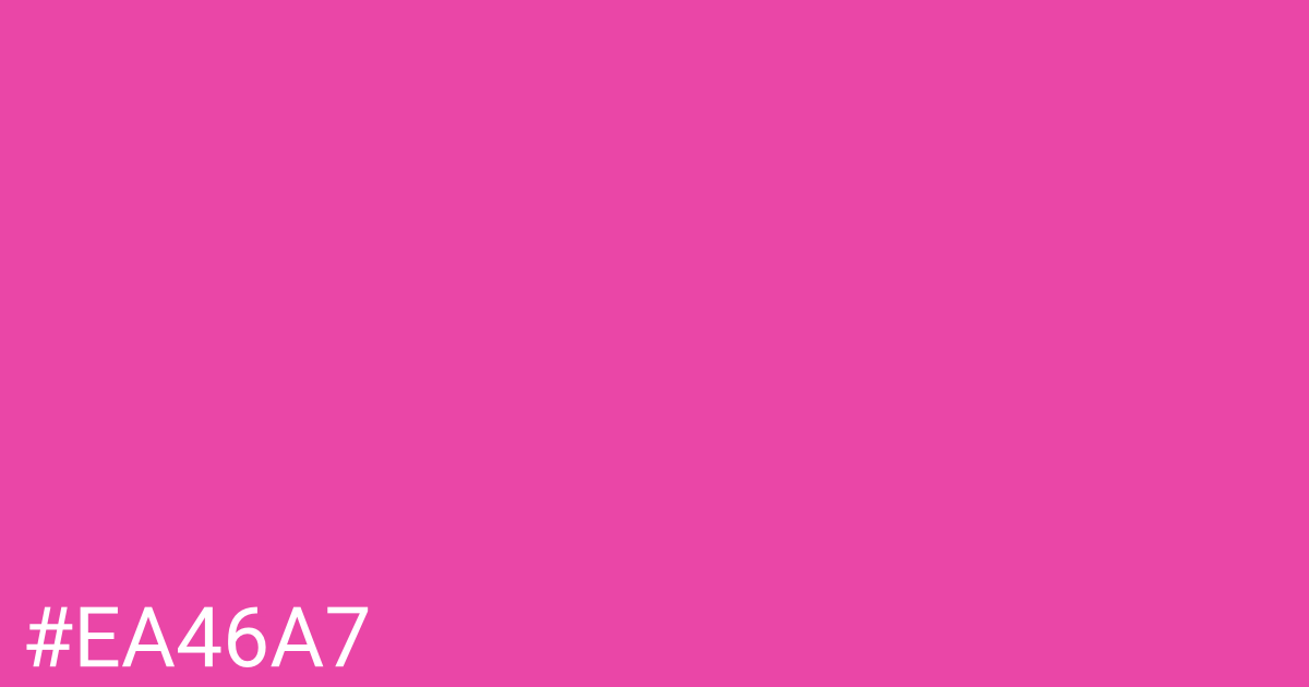 Hex color #ea46a7 graphic