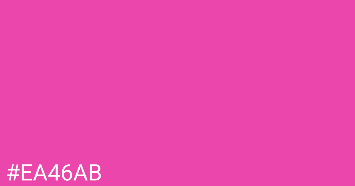 Hex color #ea46ab graphic