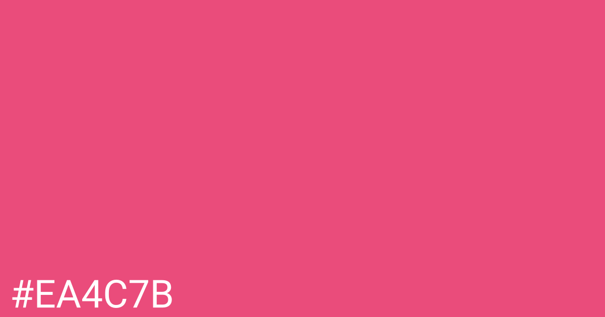 Hex color #ea4c7b graphic