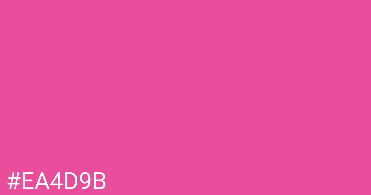 Hex color #ea4d9b graphic