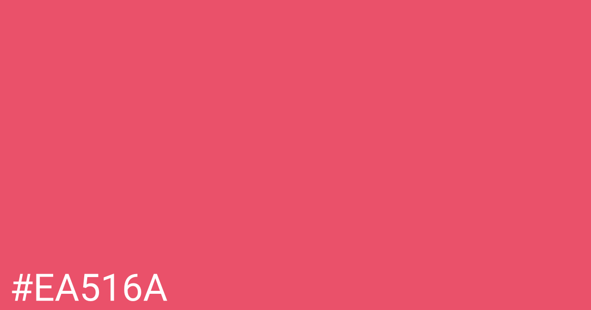 Hex color #ea516a graphic