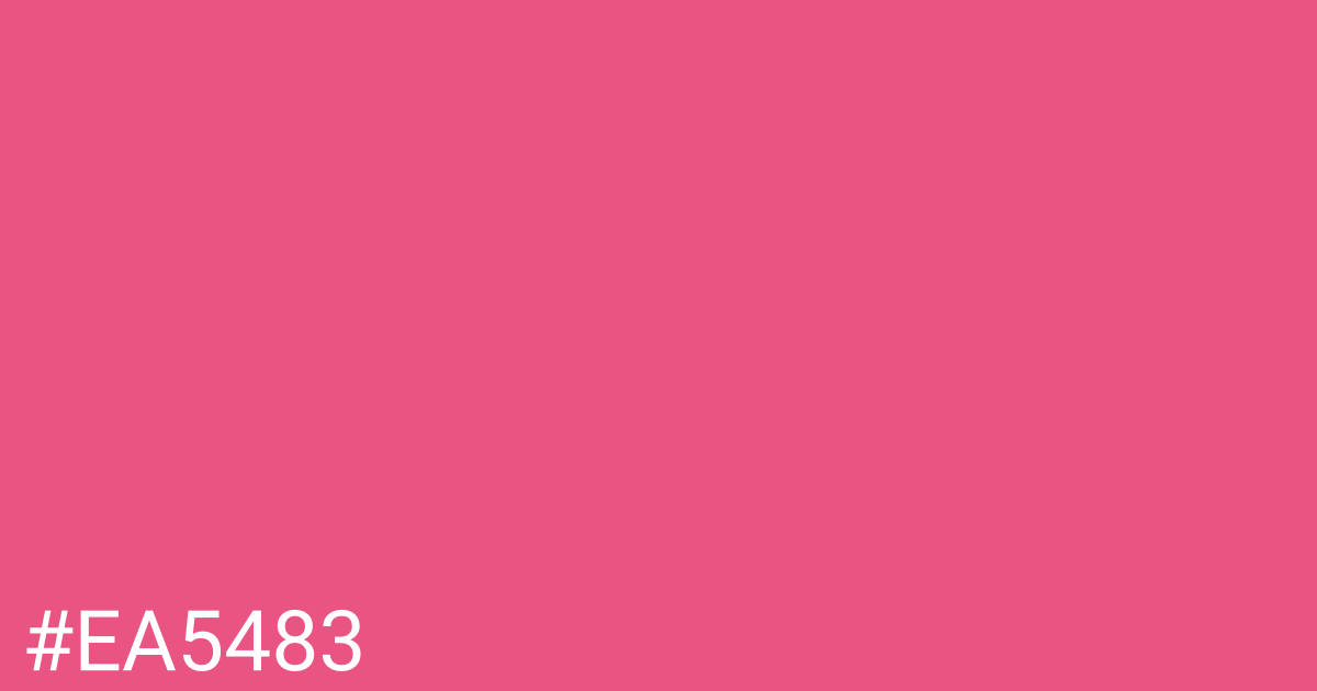 Hex color #ea5483 graphic