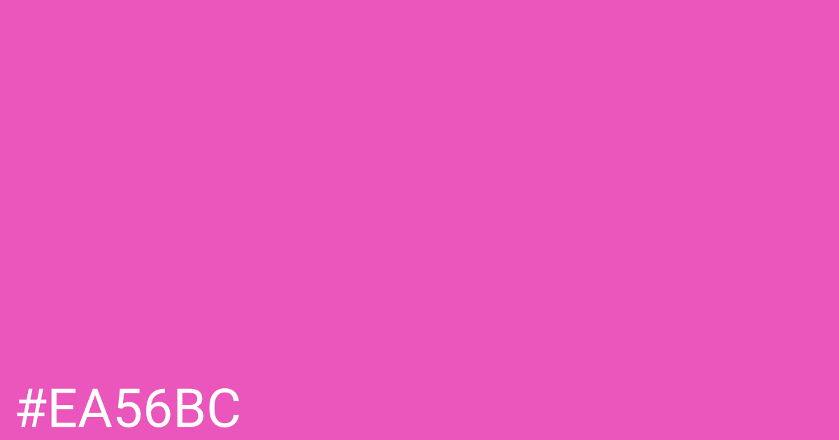 Hex color #ea56bc graphic