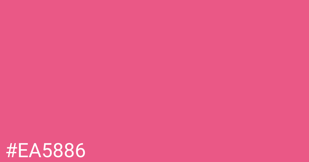 Hex color #ea5886 graphic