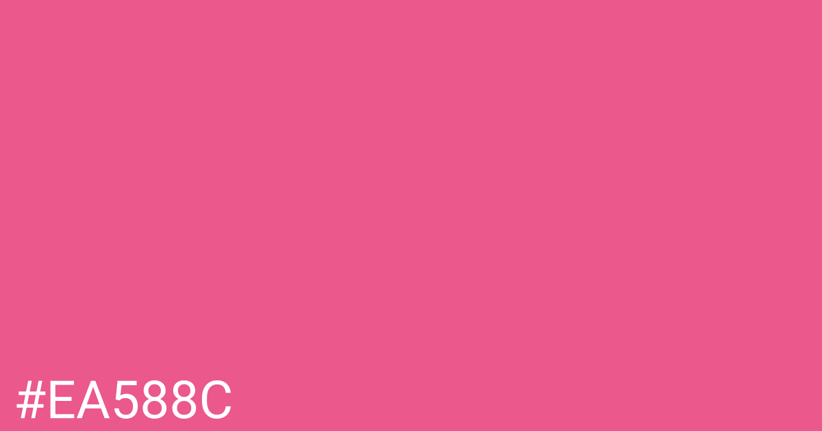 Hex color #ea588c graphic
