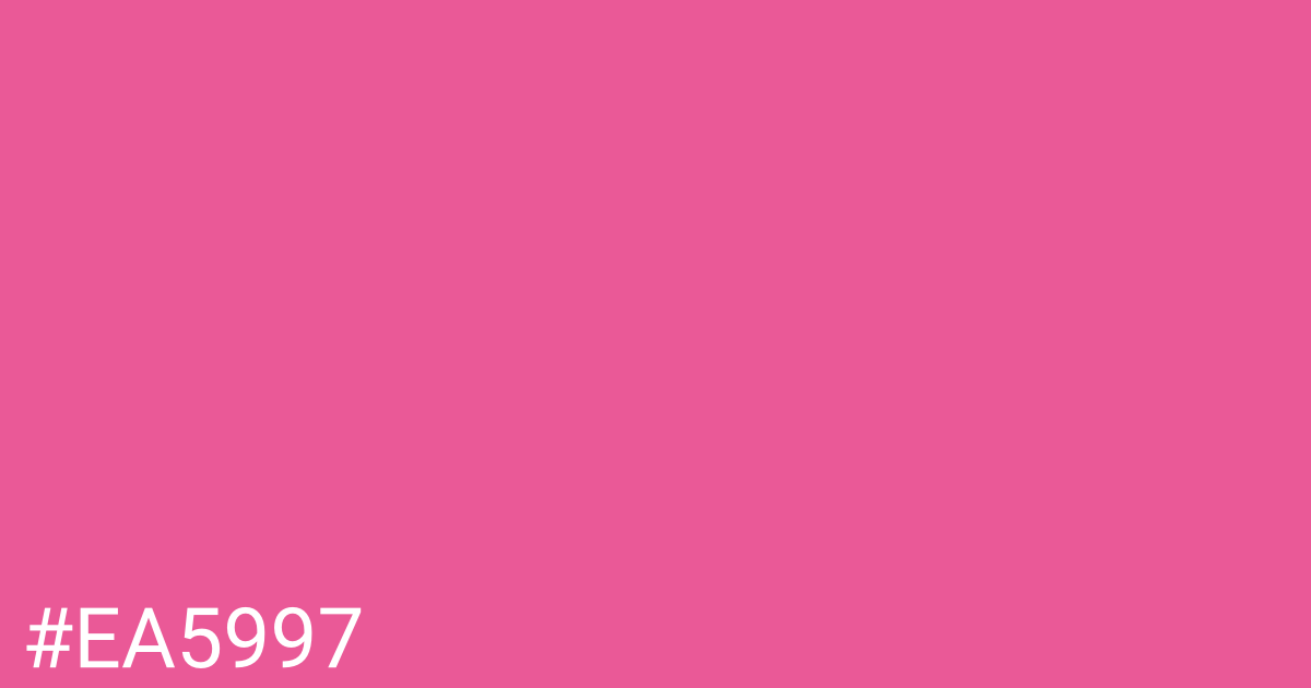 Hex color #ea5997 graphic