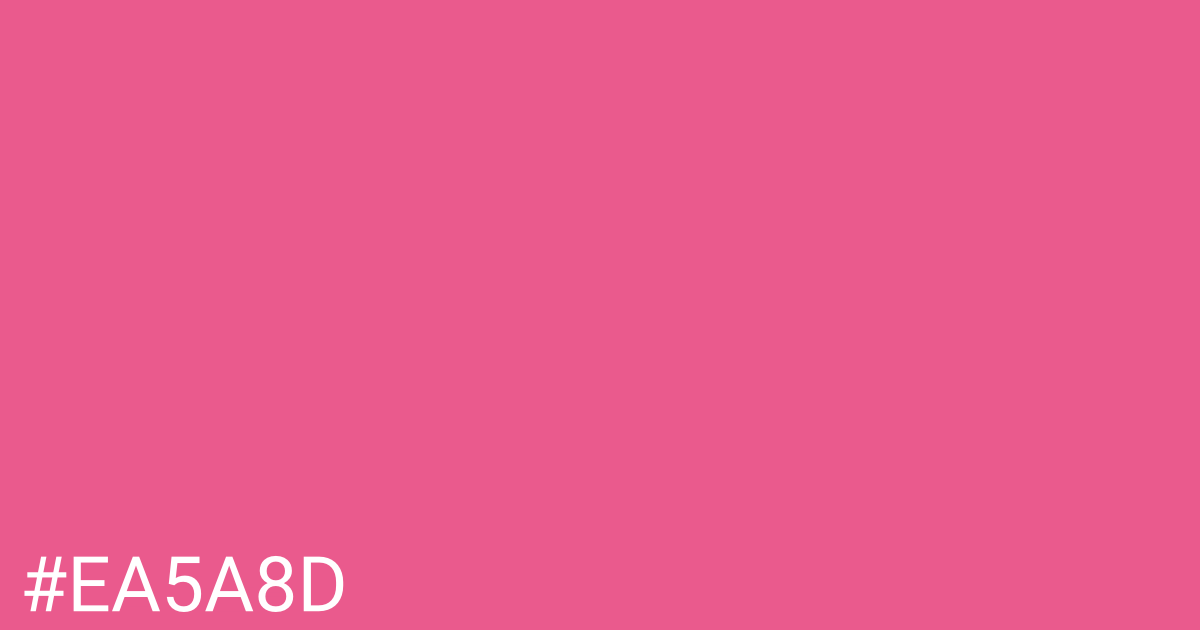 Hex color #ea5a8d graphic