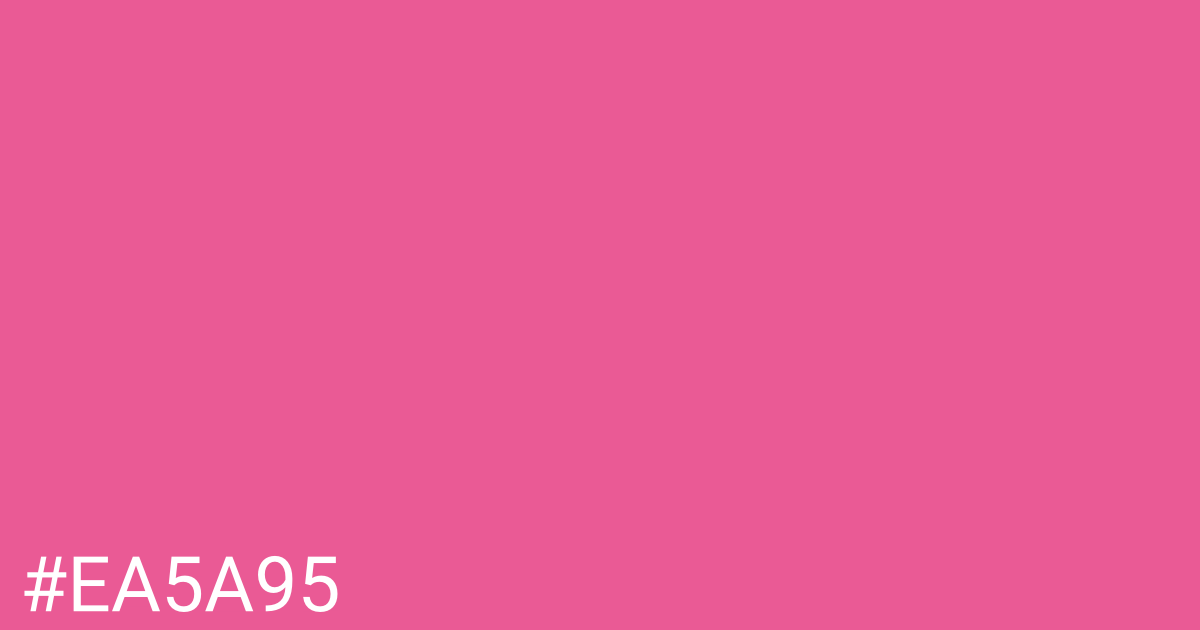 Hex color #ea5a95 graphic