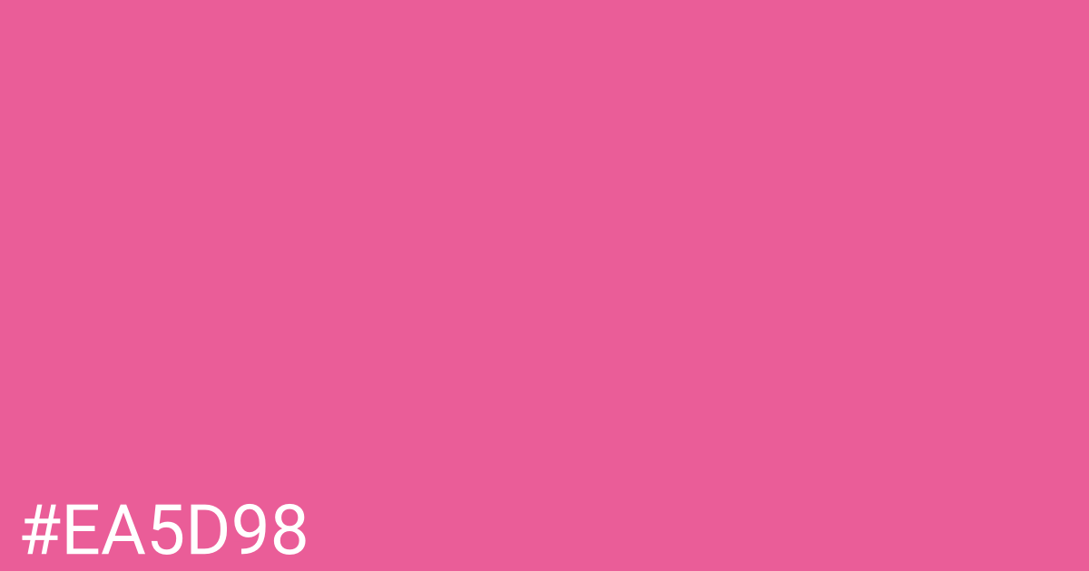 Hex color #ea5d98 graphic