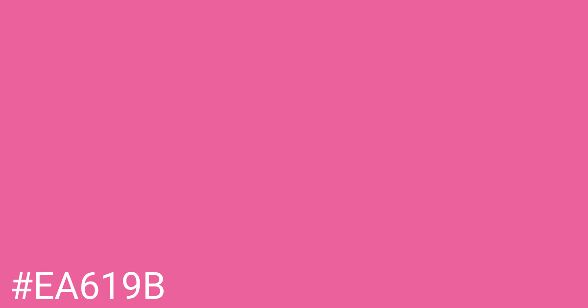 Hex color #ea619b graphic