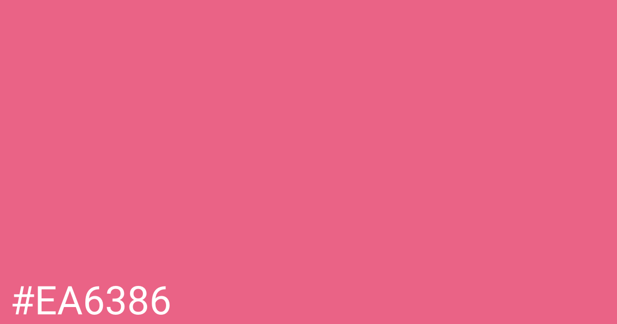 Hex color #ea6386 graphic