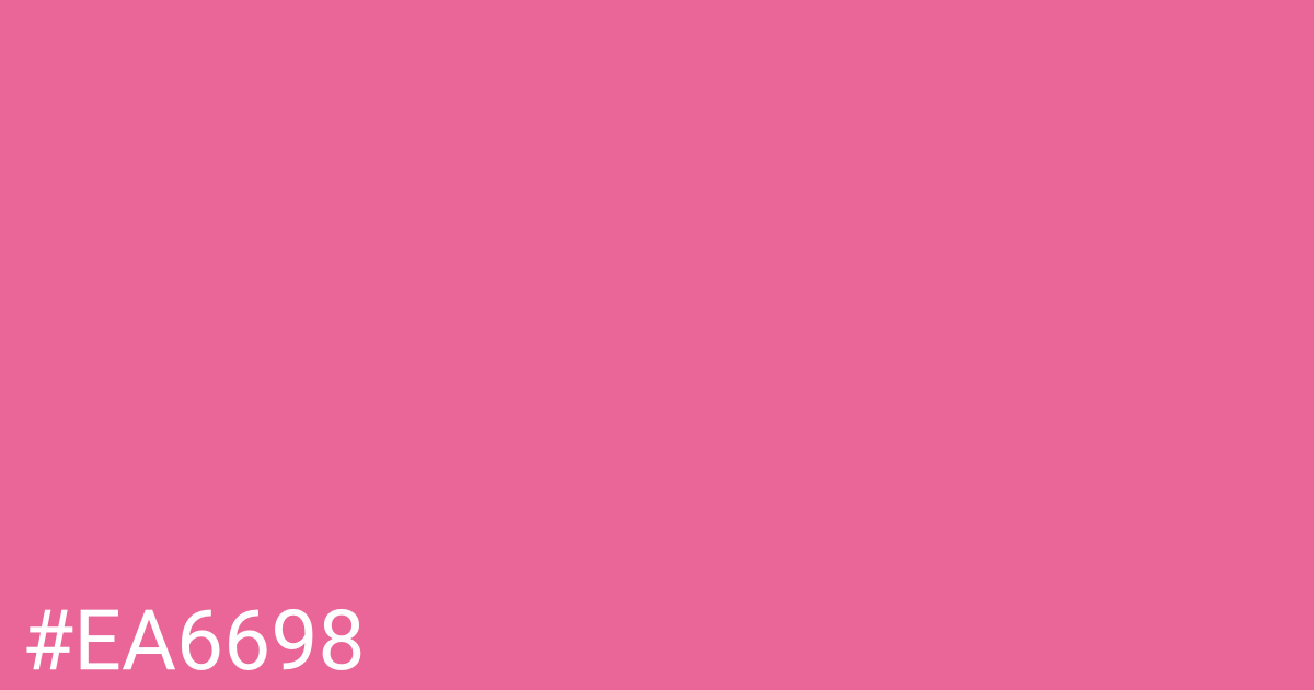 Hex color #ea6698 graphic