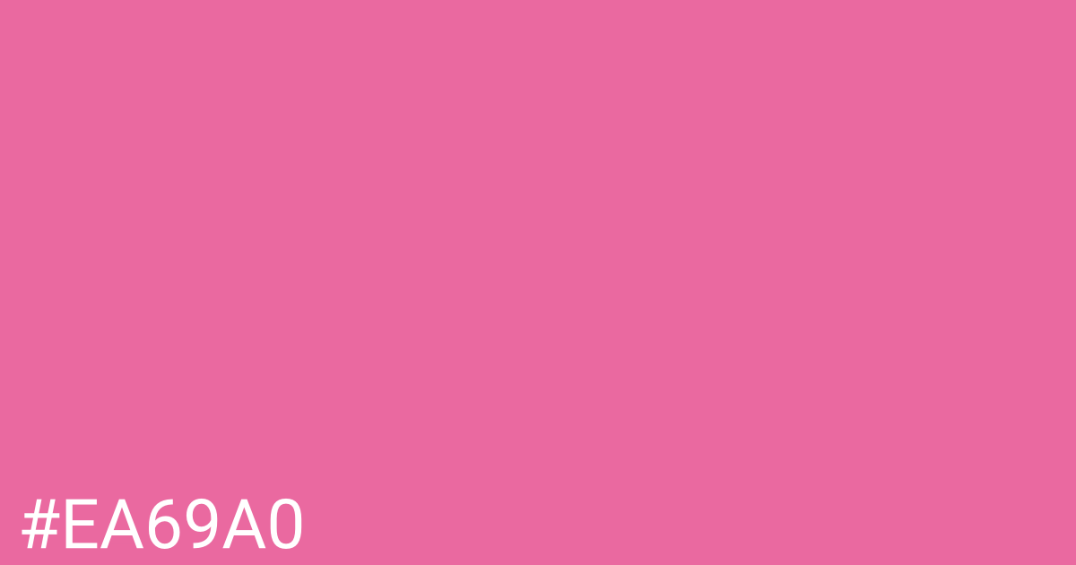 Hex color #ea69a0 graphic