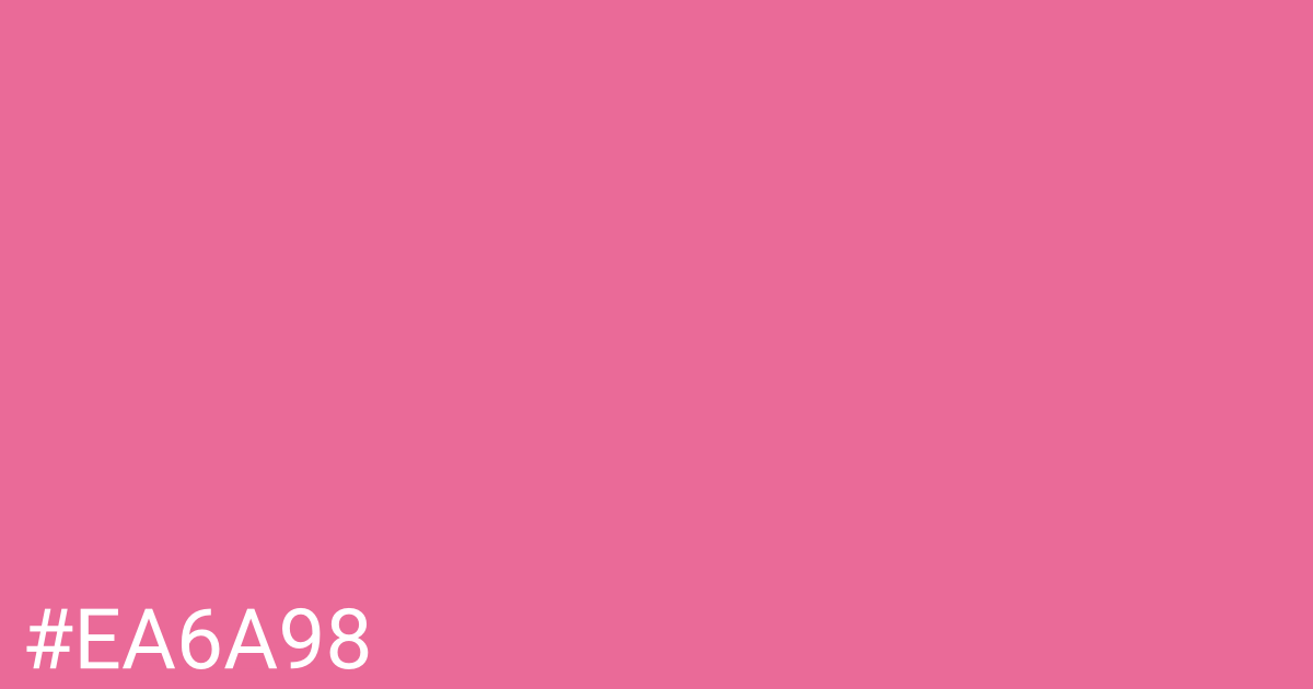 Hex color #ea6a98 graphic