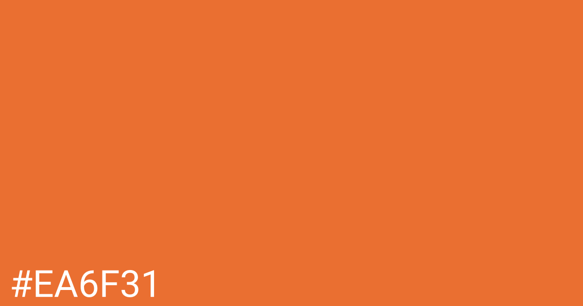 Hex color #ea6f31 graphic