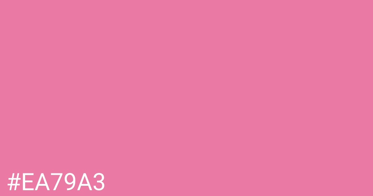 Hex color #ea79a3 graphic