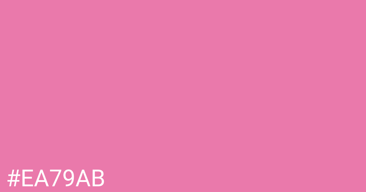 Hex color #ea79ab graphic